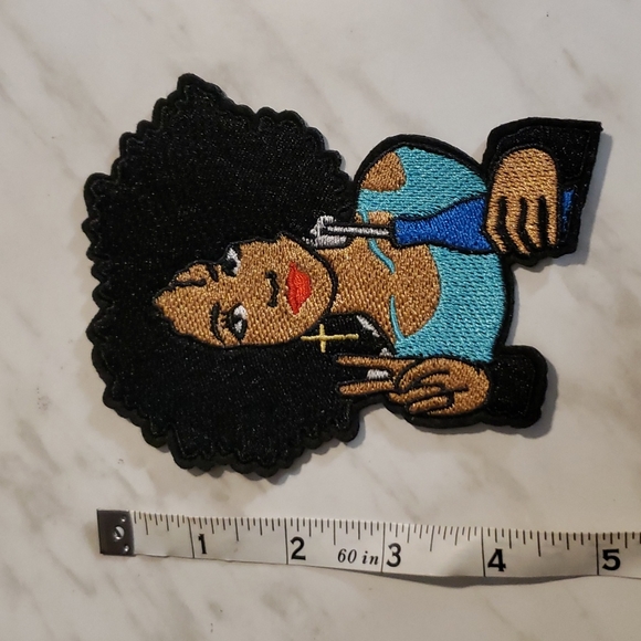 Cool Black Girl Iron-On Patch - Picture 3 of 3